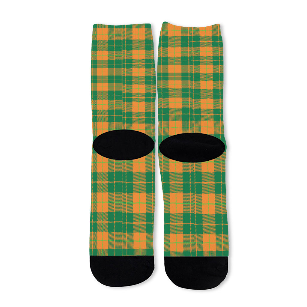 St. Patrick's Day Stewart Plaid Print Long Socks
