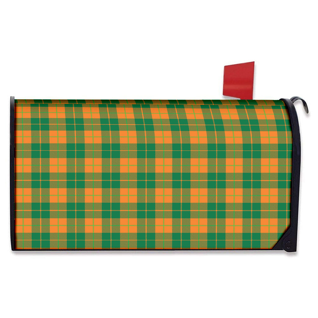 St. Patrick's Day Stewart Plaid Print Mailbox Cover
