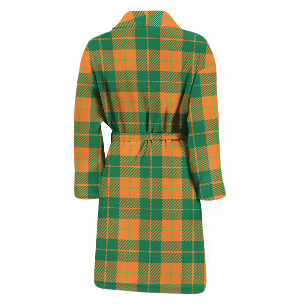 St. Patrick's Day Stewart Plaid Print Men's Bathrobe