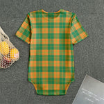 St. Patrick's Day Stewart Plaid Print Men's Bodysuit