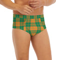 St. Patrick's Day Stewart Plaid Print Men's Briefs