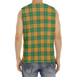 St. Patrick's Day Stewart Plaid Print Men's Fitness Tank Top