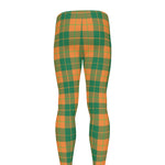 St. Patrick's Day Stewart Plaid Print Men's leggings