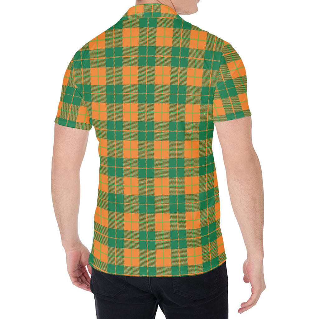 St. Patrick's Day Stewart Plaid Print Men's Shirt