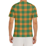 St. Patrick's Day Stewart Plaid Print Men's Short Sleeve Rash Guard