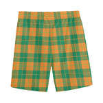St. Patrick's Day Stewart Plaid Print Men's Sports Shorts