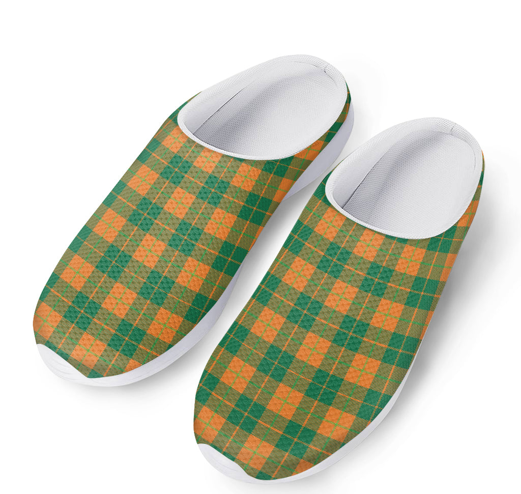 St. Patrick's Day Stewart Plaid Print Mesh Casual Shoes