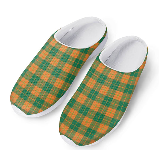 St. Patrick's Day Stewart Plaid Print Mesh Casual Shoes