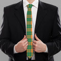 St. Patrick's Day Stewart Plaid Print Necktie