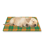 St. Patrick's Day Stewart Plaid Print Pet Cooling Mat Cover