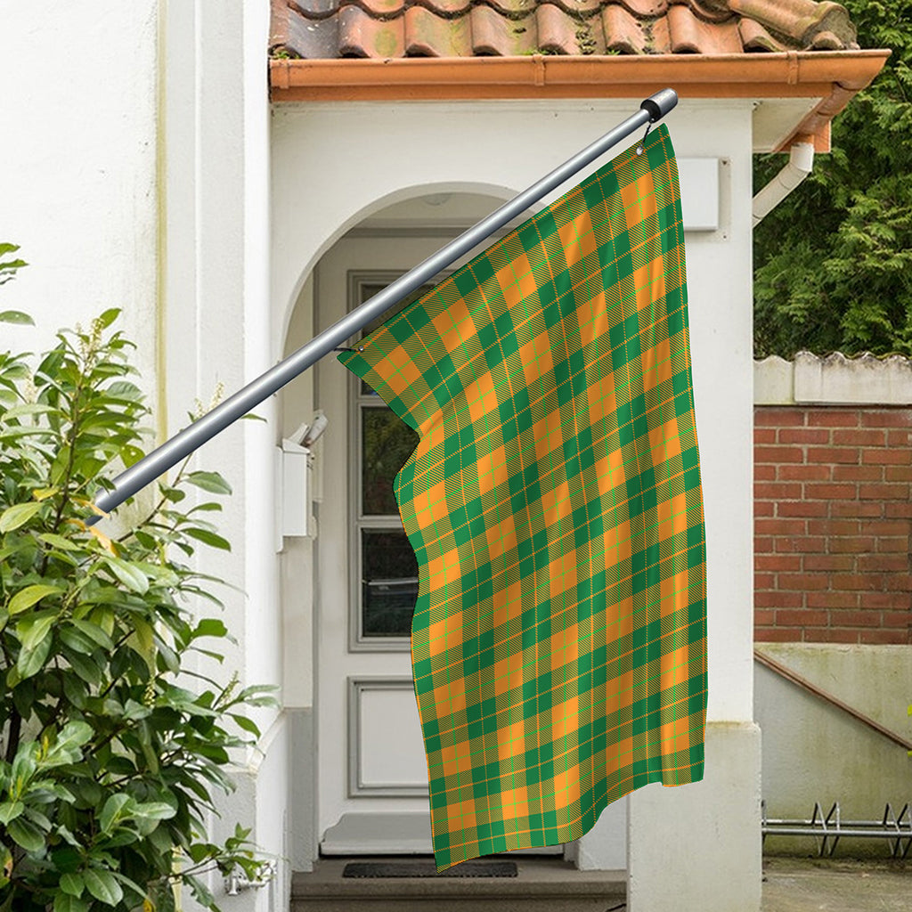 St. Patrick's Day Stewart Plaid Print Polyester Flag