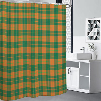 St. Patrick's Day Stewart Plaid Print Premium Shower Curtain