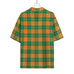 St. Patrick's Day Stewart Plaid Print Rayon Hawaiian Shirt