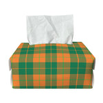 St. Patrick's Day Stewart Plaid Print Rectangle Tissue Box Cover