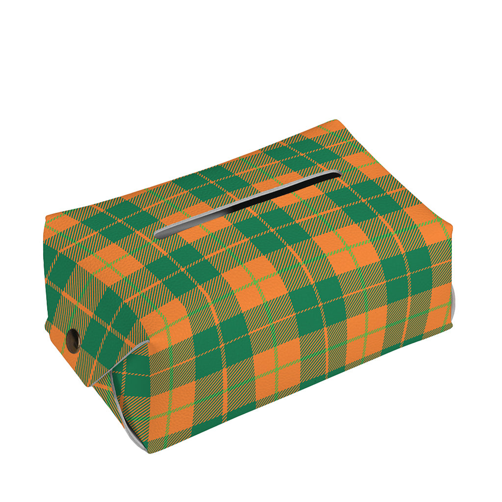 St. Patrick's Day Stewart Plaid Print Rectangle Tissue Box Cover