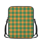 St. Patrick's Day Stewart Plaid Print Rectangular Crossbody Bag