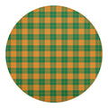 St. Patrick's Day Stewart Plaid Print Round Blanket