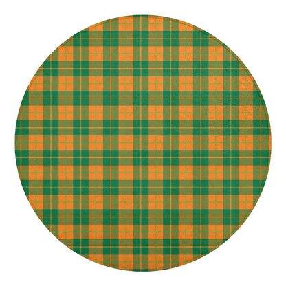 St. Patrick's Day Stewart Plaid Print Round Blanket