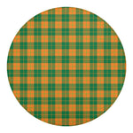 St. Patrick's Day Stewart Plaid Print Round Blanket