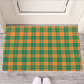 St. Patrick's Day Stewart Plaid Print Rubber Doormat