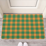 St. Patrick's Day Stewart Plaid Print Rubber Doormat