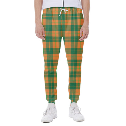 St. Patrick's Day Stewart Plaid Print Scuba Joggers