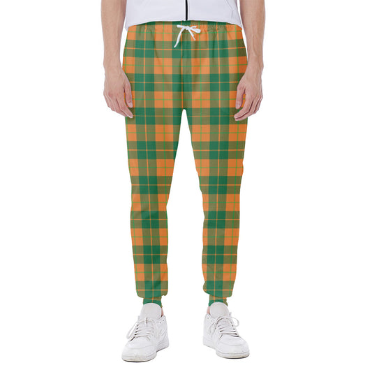 St. Patrick's Day Stewart Plaid Print Scuba Joggers