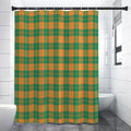 St. Patrick's Day Stewart Plaid Print Shower Curtain