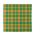 St. Patrick's Day Stewart Plaid Print Silk Bandana