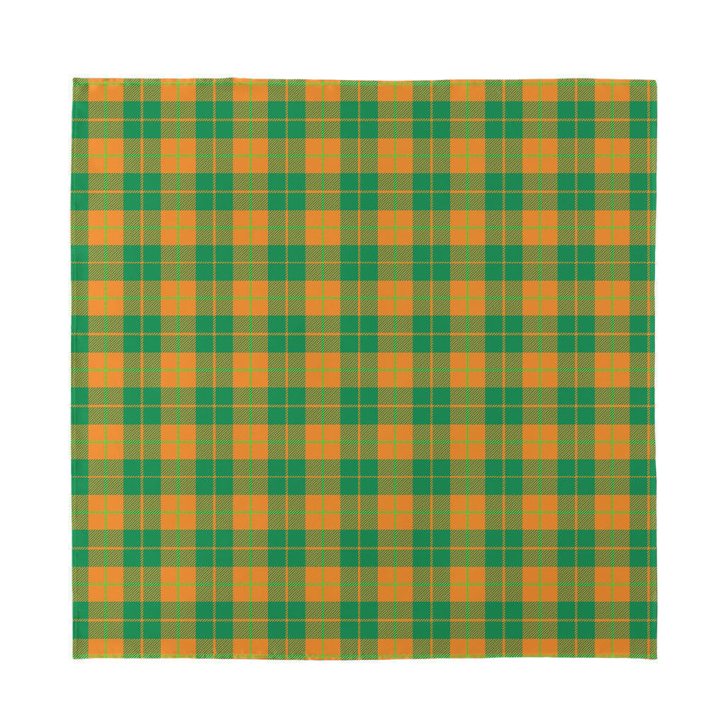 St. Patrick's Day Stewart Plaid Print Silk Bandana