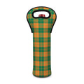 St. Patrick's Day Stewart Plaid Print Single Neoprene Wine Tote