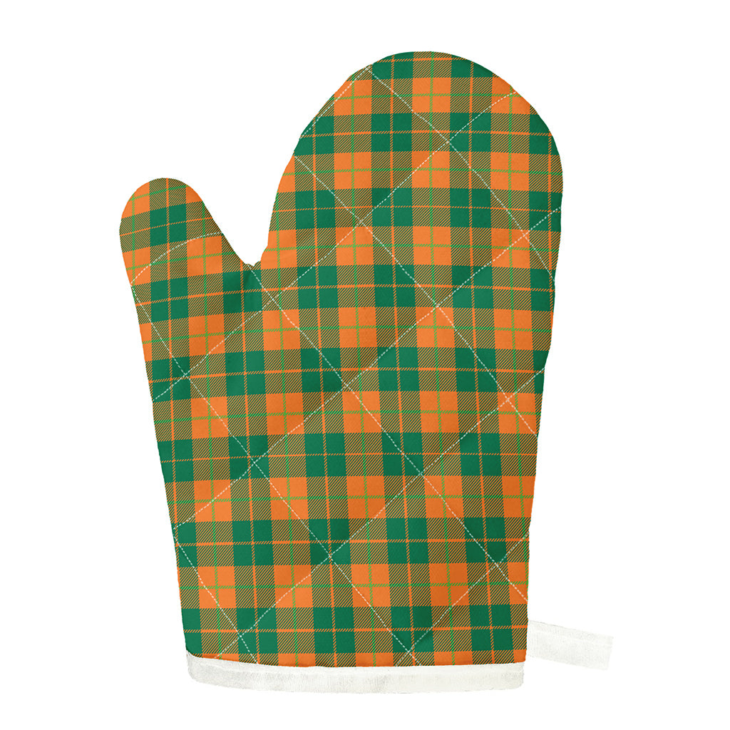 St. Patrick's Day Stewart Plaid Print Single Oven Mitt