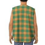 St. Patrick's Day Stewart Plaid Print Sleeveless Baseball Jersey