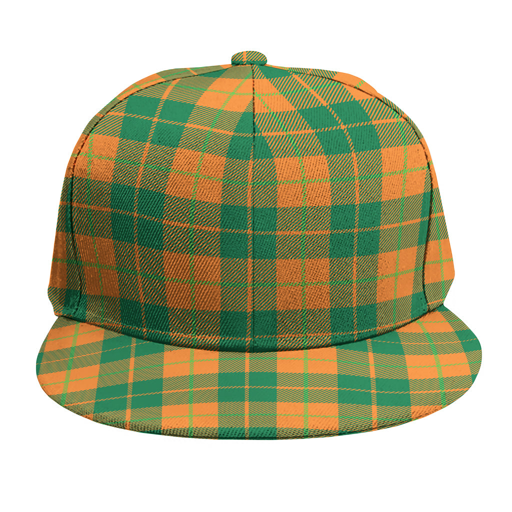 St. Patrick's Day Stewart Plaid Print Snapback Cap