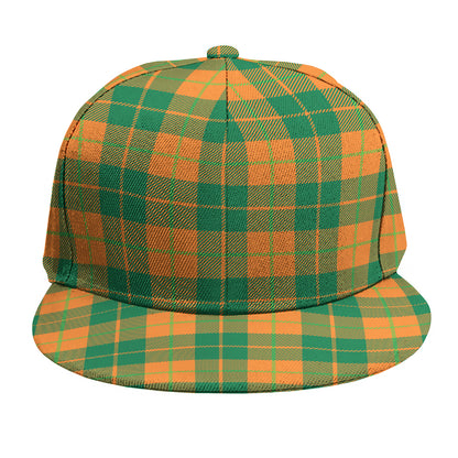 St. Patrick's Day Stewart Plaid Print Snapback Cap