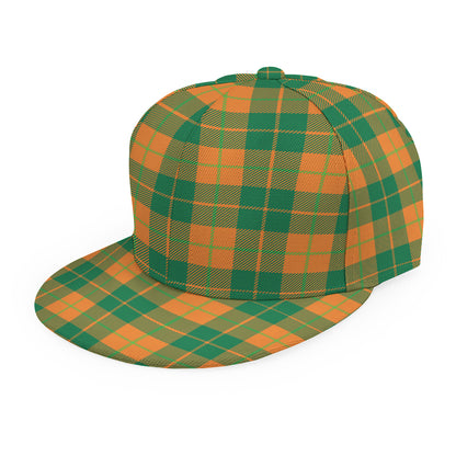 St. Patrick's Day Stewart Plaid Print Snapback Cap
