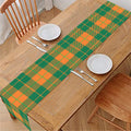 St. Patrick's Day Stewart Plaid Print Table Runner