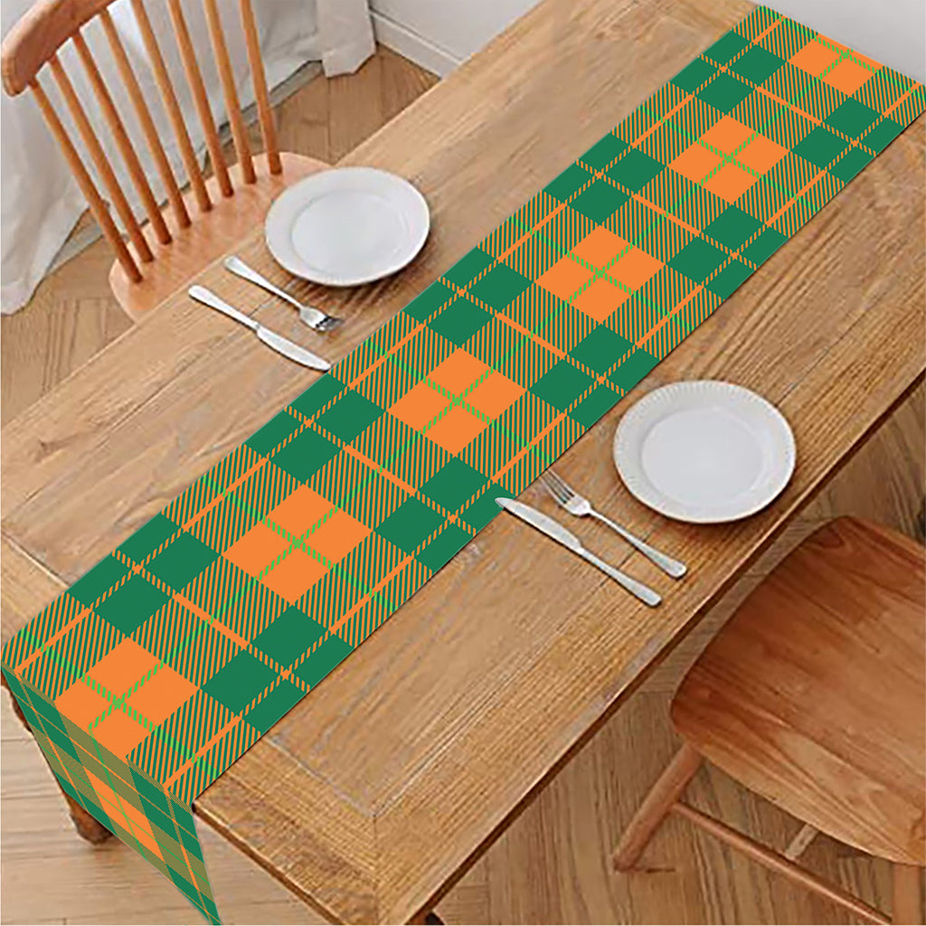 St. Patrick's Day Stewart Plaid Print Table Runner