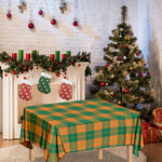 St. Patrick's Day Stewart Plaid Print Tablecloth