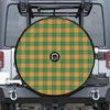 St. Patrick's Day Stewart Plaid Print Tire Cover With Camera Hole