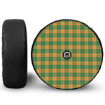 St. Patrick's Day Stewart Plaid Print Tire Cover With Camera Hole