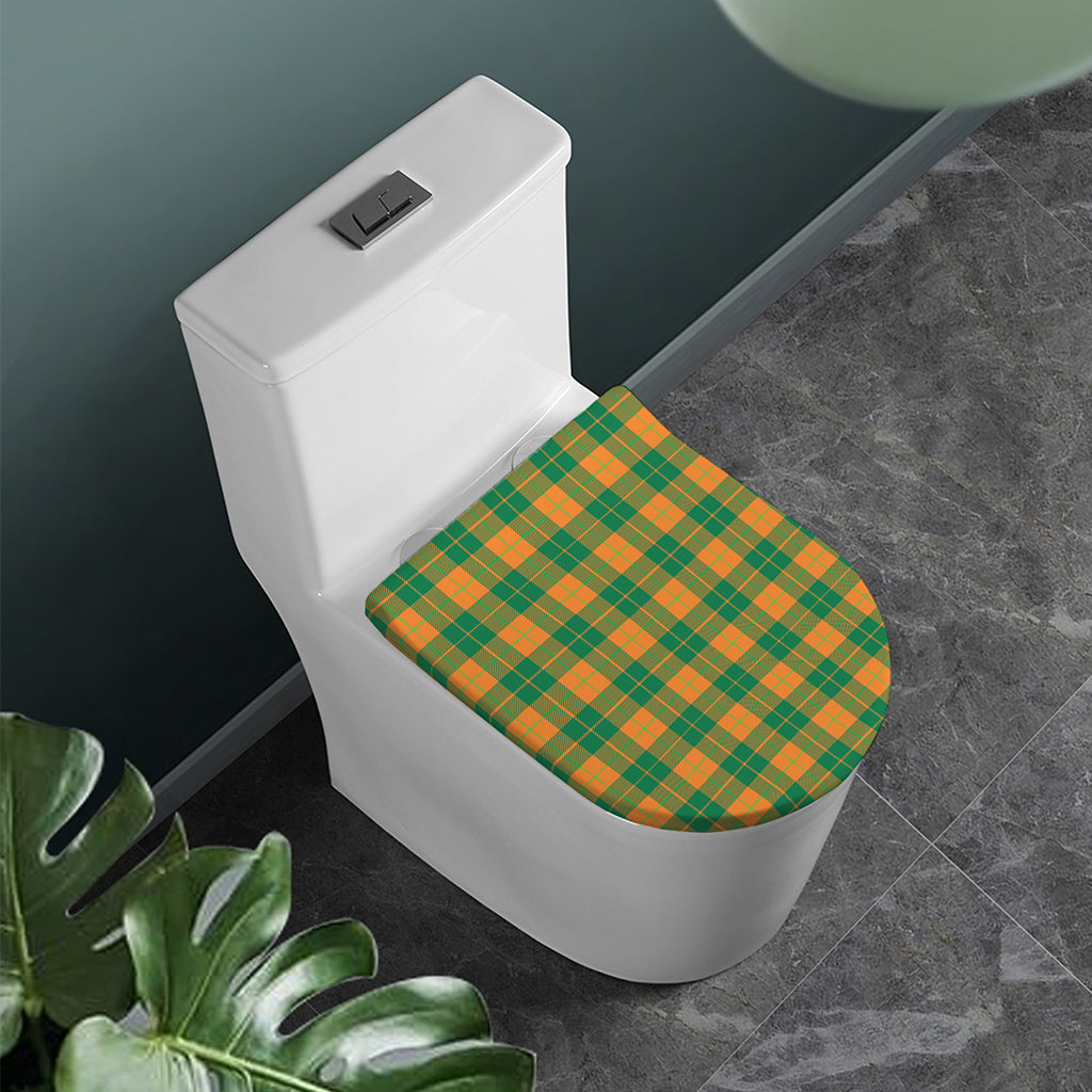 St. Patrick's Day Stewart Plaid Print Toilet Lid Cover