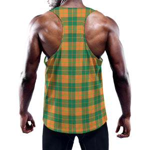 St. Patrick's Day Stewart Plaid Print Training Tank Top