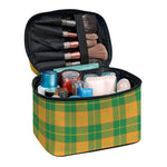 St. Patrick's Day Stewart Plaid Print Travel Makeup Bag