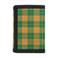 St. Patrick's Day Stewart Plaid Print Trifold Wallet