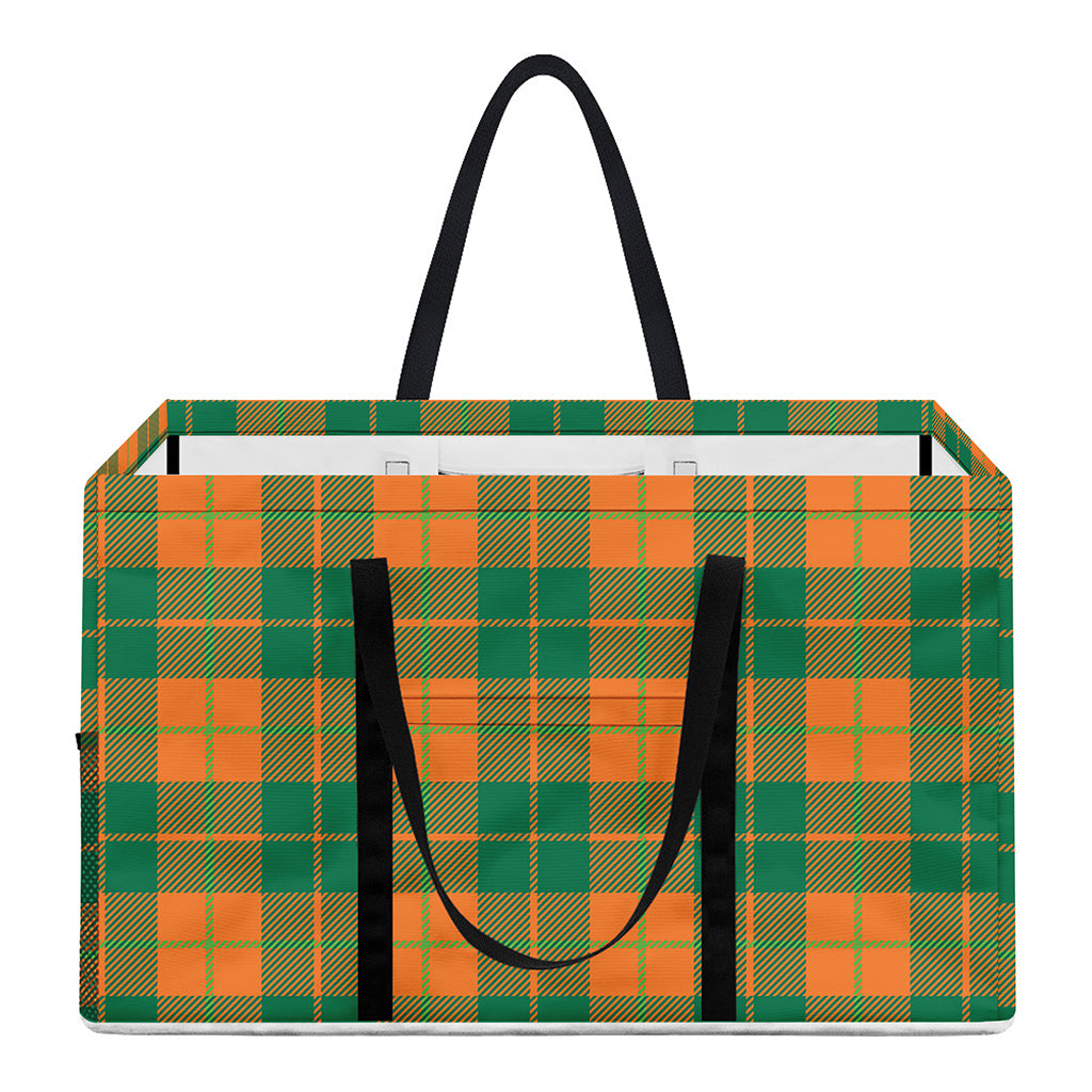 St. Patrick's Day Stewart Plaid Print Utility Tote Bag