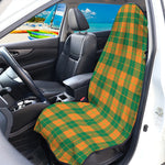 St. Patrick's Day Stewart Plaid Print Waterproof Car Seat Cover