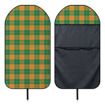 St. Patrick's Day Stewart Plaid Print Waterproof Car Seat Cover