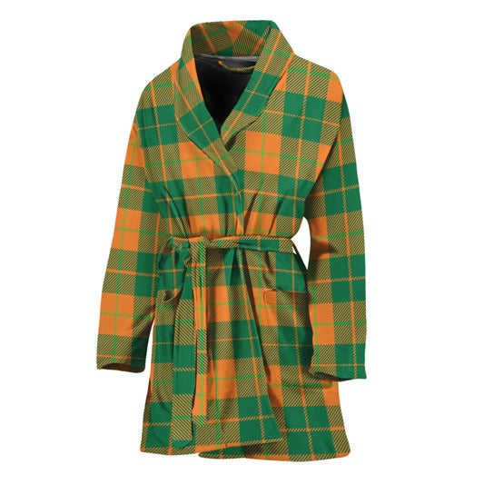 St. Patrick's Day Stewart Plaid Print Women's Bathrobe
