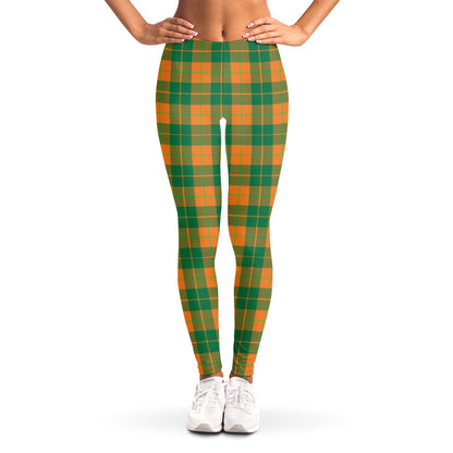 St. Patrick's Day Stewart Plaid Print Women's Leggings